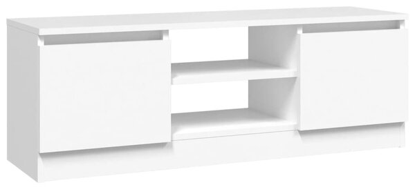 Fehér TV-szekrény ajtóval 102 x 30 x 36 cm