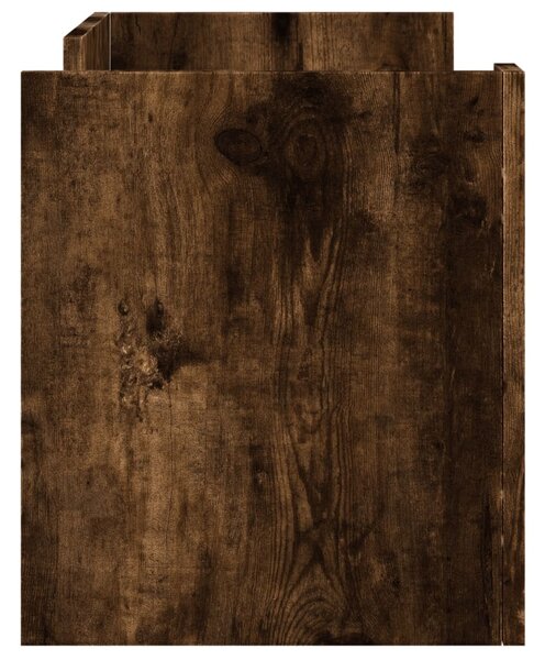 Füstös tölgy színű szerelt fa TV-szekrény 80 x 35 x 40 cm