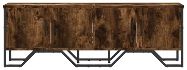 Füstös tölgy színű szerelt fa TV-szekrény 122 x 34 x 41 cm