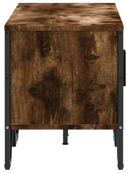 Füstös tölgy színű szerelt fa TV-szekrény 122 x 34 x 41 cm