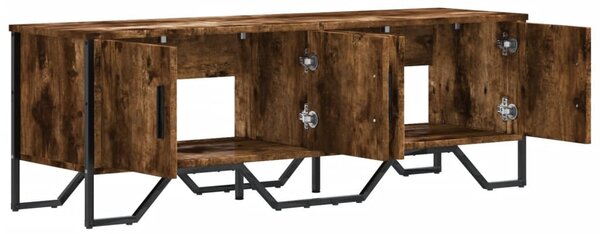 Füstös tölgy színű szerelt fa TV-szekrény 122 x 34 x 41 cm