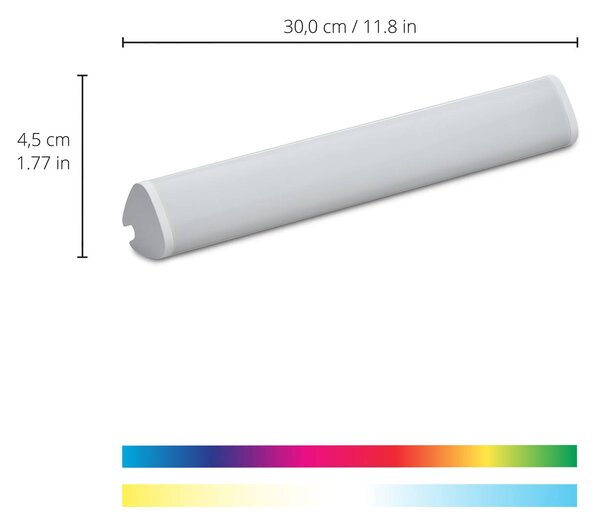 WiZ LED asztali lámpa Light Bar, egy csomagban, dimmelhető, Fehér / opál, Nappali / Étkező, Műanyag, Modern