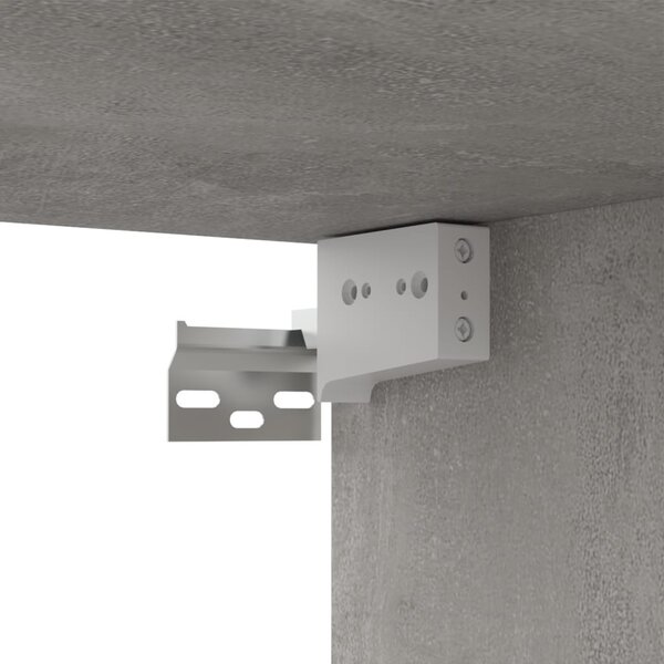 4 db betonszürke szerelt fa TV-szekrény 100 x 30 x 30 cm
