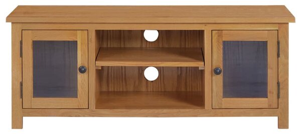 Tömör tölgyfa TV szekrény 110x35x44 cm