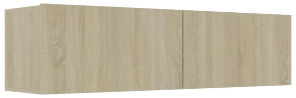 Sonoma tölgy szerelt fa TV-szekrény 120 x 30 x 30 cm