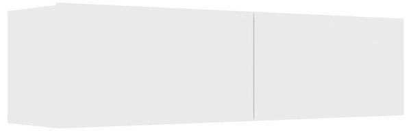 Fehér szerelt fa TV-szekrény 120 x 30 x 30 cm