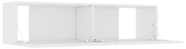 Fehér szerelt fa TV-szekrény 120 x 30 x 30 cm
