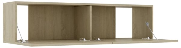 Sonoma tölgy szerelt fa TV-szekrény 120 x 30 x 30 cm