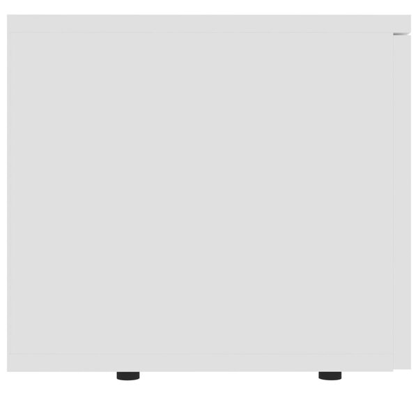 Fehér szerelt fa TV-szekrény 80 x 34 x 30 cm