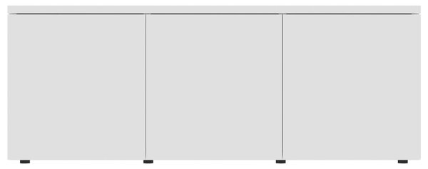 Fehér szerelt fa TV-szekrény 80 x 34 x 30 cm