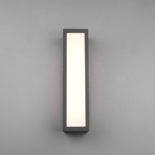 Trio Lighting LED kültéri fali lámpa Fuerte, antracit, alumínium, IP54, Fekete, Alumínium, Modern