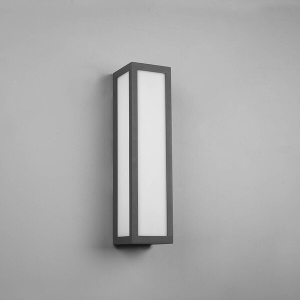 Trio Lighting LED kültéri fali lámpa Fuerte, antracit, alumínium, IP54, Fekete, Alumínium, Modern