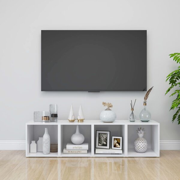 Fehér forgácslap TV-szekrény 37 x 35 x 37 cm