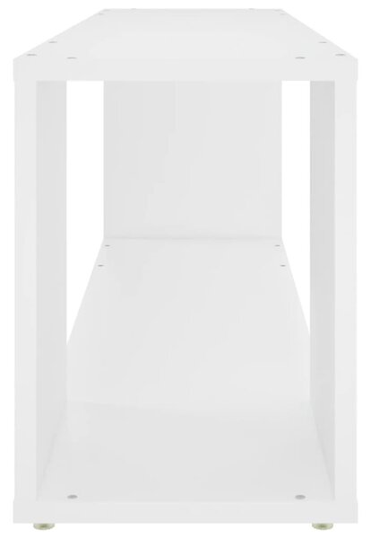Fehér szerelt fa TV-szekrény 100 x 24 x 32 cm