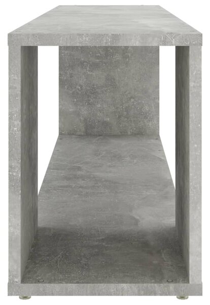 Betonszürke szerelt fa TV-szekrény 100 x 24 x 32 cm