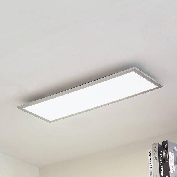 Arcchio LED panel Lyndra, 80 cm, ezüst, alumínium, dimmelhető, CCT, dimmelhető, Alu / szürke / cink, Nappali / Étkező, Alumínium, Modern