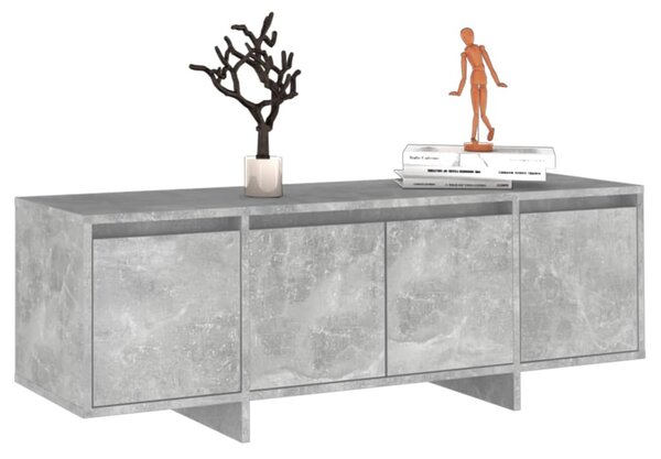 Betonszürke szerelt fa TV-szekrény 120x30x40,5 cm