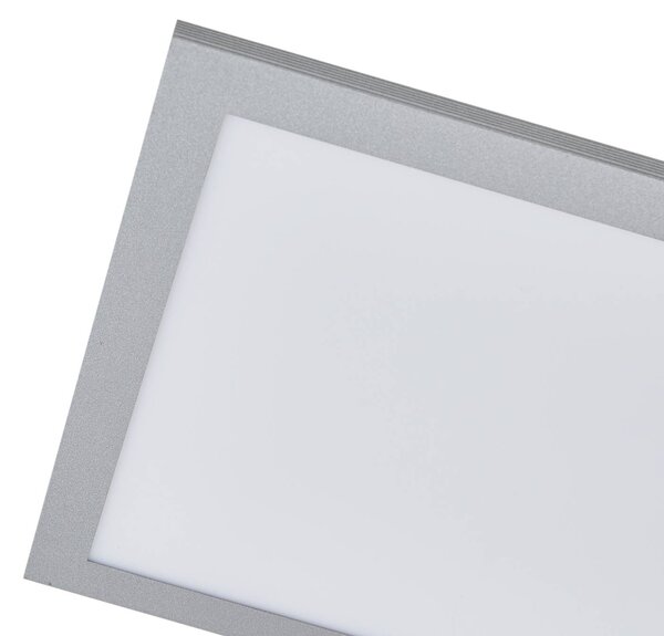 Arcchio LED panel Lyndra, 80 cm, ezüst, alumínium, dimmelhető, CCT, dimmelhető, Alu / szürke / cink, Nappali / Étkező, Alumínium, Modern