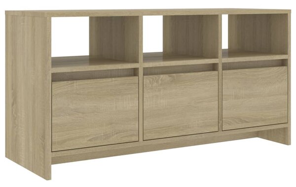 Sonoma tölgy színű szerelt fa TV-szekrény 102x37,5x52,5 cm