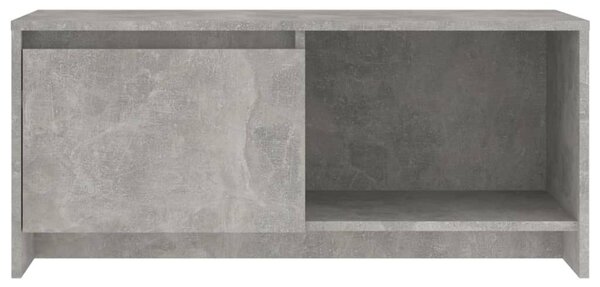 Betonszürke szerelt fa TV-szekrény 90x35x40 cm