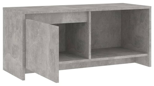 Betonszürke szerelt fa TV-szekrény 90x35x40 cm