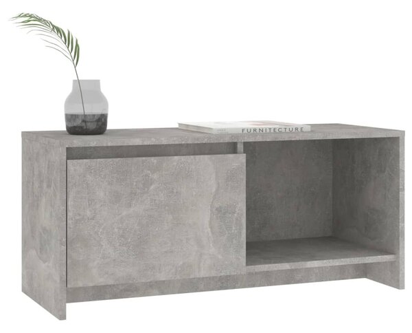 Betonszürke szerelt fa TV-szekrény 90x35x40 cm