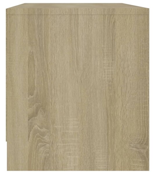 Sonoma tölgy színű szerelt fa TV-szekrény 90x35x40 cm