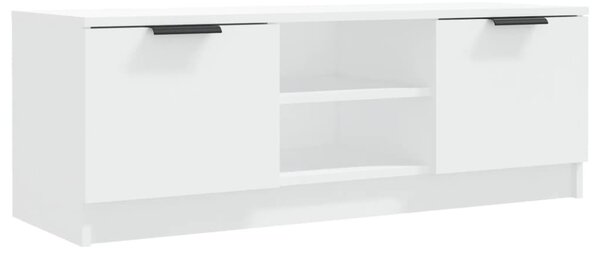 Fehér szerelt fa TV-szekrény 102 x 35 x 36,5 cm