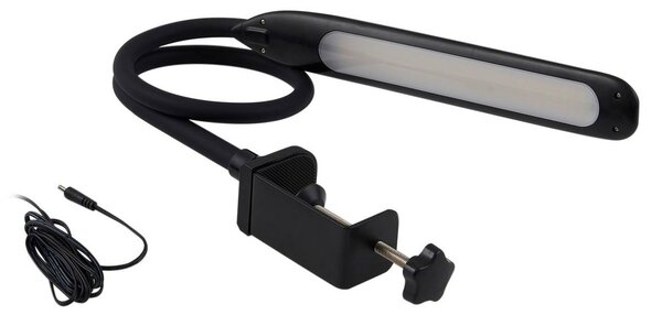 Lindby LED-es lámpa Nilay, magasság 70 cm, CCT, otthoni irodai használatra, dimmelhető, Fekete, Dolgozószoba / Iroda, fém, Modern