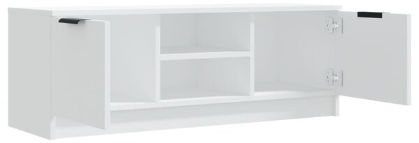 Fehér szerelt fa TV-szekrény 102 x 35 x 36,5 cm