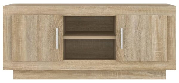 Sonoma tölgyszínű szerelt fa TV-szekrény 102x35x45 cm