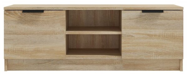 Sonoma tölgy színű szerelt fa TV-szekrény 102 x 35 x 36,5 cm