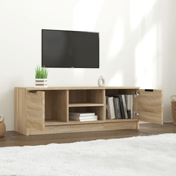 Sonoma tölgy színű szerelt fa TV-szekrény 102 x 35 x 36,5 cm