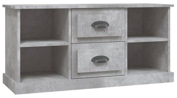 Betonszürke szerelt fa TV-szekrény 99,5 x 35,5 x 48 cm