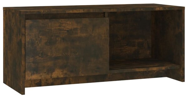 Füstös tölgy színű szerelt fa TV-szekrény 90x35x40 cm