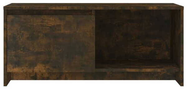 Füstös tölgy színű szerelt fa TV-szekrény 90x35x40 cm