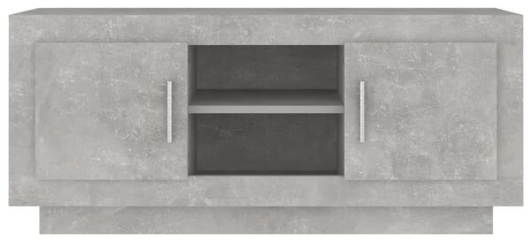 Betonszürke szerelt fa TV-szekrény 102x35x45 cm