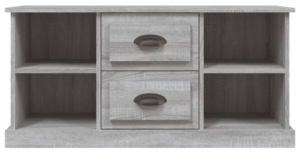 Szürke sonoma színű szerelt fa TV-szekrény 99,5x35,5x48 cm