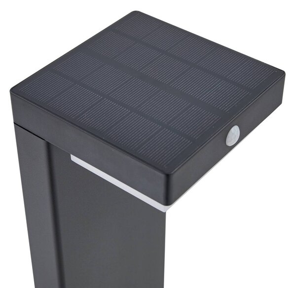 Lindby LED talapzati világítás Eleazar, fekete, alumínium, érzékelő, dimmelhető, Fekete, Alumínium, Modern