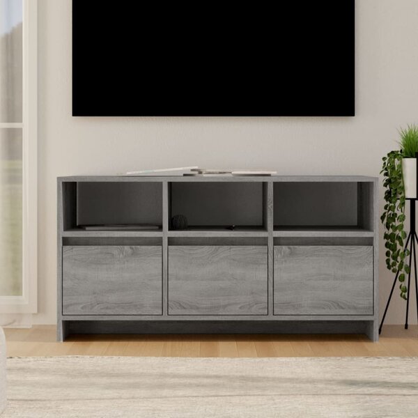 Szürke sonoma szerelt fa TV-szekrény 102x37,5x52,5 cm
