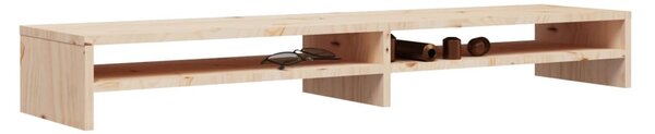 Tömör fenyőfa monitorállvány 100 x 24 x 13 cm