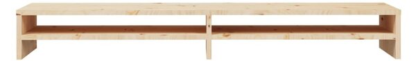 Tömör fenyőfa monitorállvány 100 x 24 x 13 cm