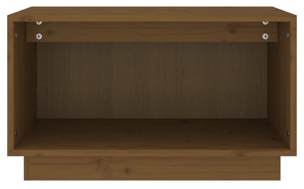 Mézbarna tömör fenyőfa TV-szekrény 60x35x35 cm