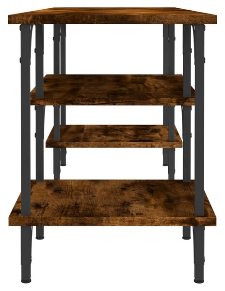Füstös tölgy színű szerelt fa TV-szekrény 102 x 35 x 45,5 cm