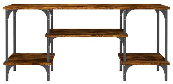 Füstös tölgy színű szerelt fa TV-szekrény 102 x 35 x 45,5 cm