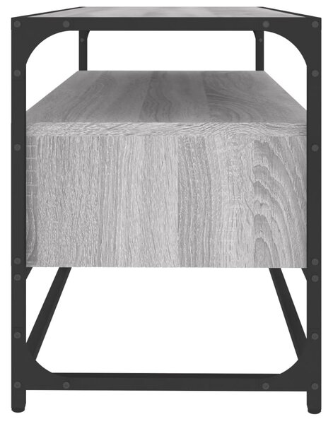 Szürke sonoma színű szerelt fa TV-szekrény 80x35x45 cm