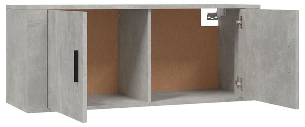 3 részes betonszürke szerelt fa TV-szekrényszett