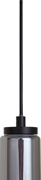 Lucande LED lógó világítás Savete, füstszürke, üveg, Ø 12 cm, Alu / szürke / cink, Nappali / Étkező, Üveg, Modern
