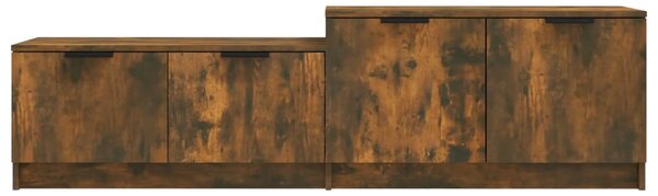 Füstös tölgyszínű szerelt fa TV-szekrény 158,5 x 36 x 45 cm