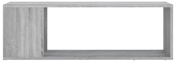 Szürke sonoma színű szerelt fa TV-szekrény 100x24x32 cm